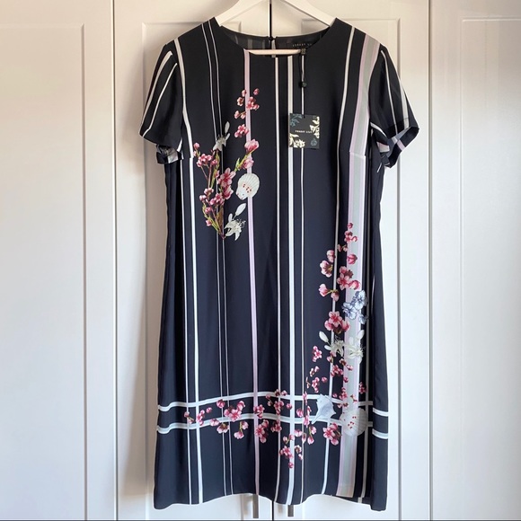 NWT Forest Lily Floral Shift Dress - Picture 4 of 8